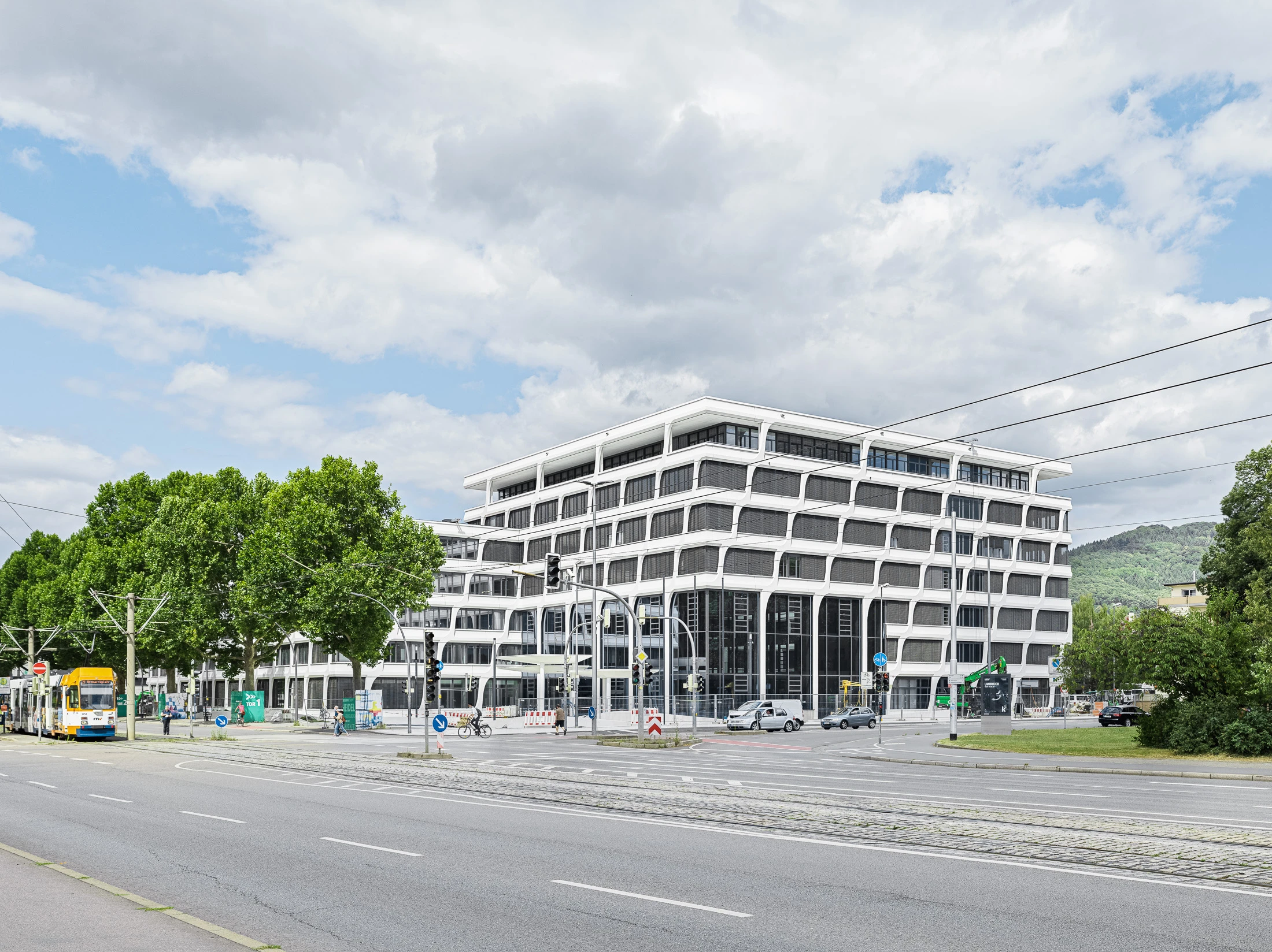 A modern building